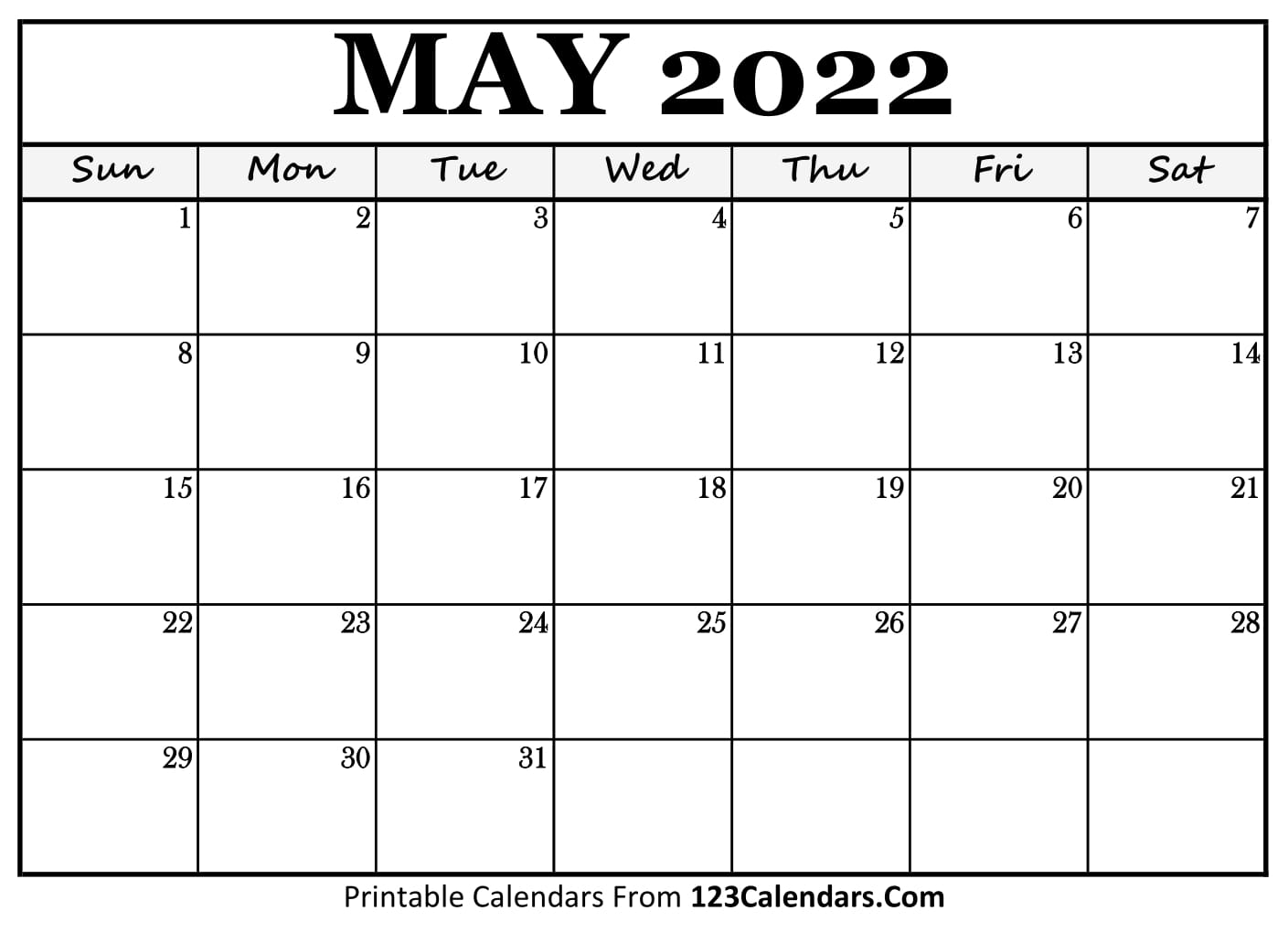 printable may 2022 calendar templates 123calendars com