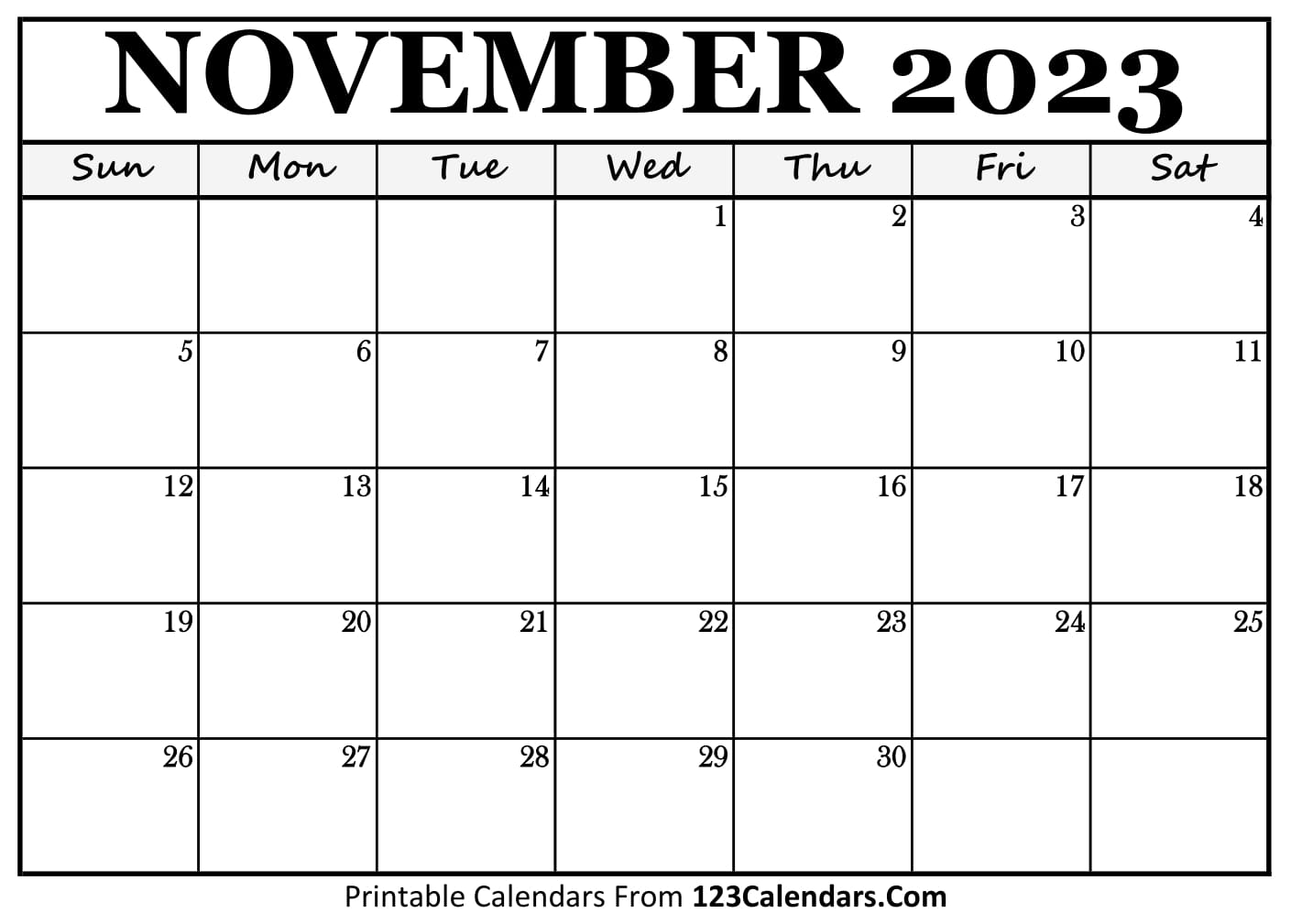 November, 2023