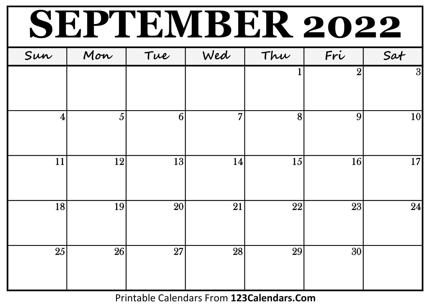 printable september 2022 calendar templates 123calendars com
