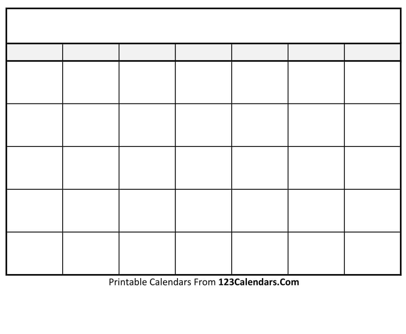 free printable blank calendar 123calendarscom printable blank